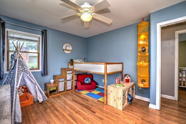 754 Riverside Dr, Orange, CT 06477 - bedroom featuring wood finished floors and a ceiling fan