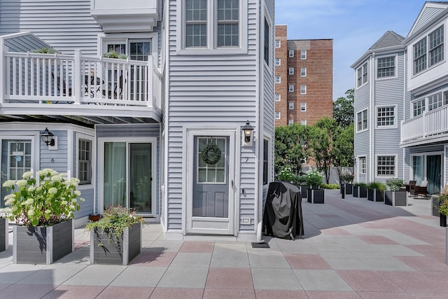 118 Grove St Apt 7, Stamford, CT 06901 - doorway to property featuring a patio