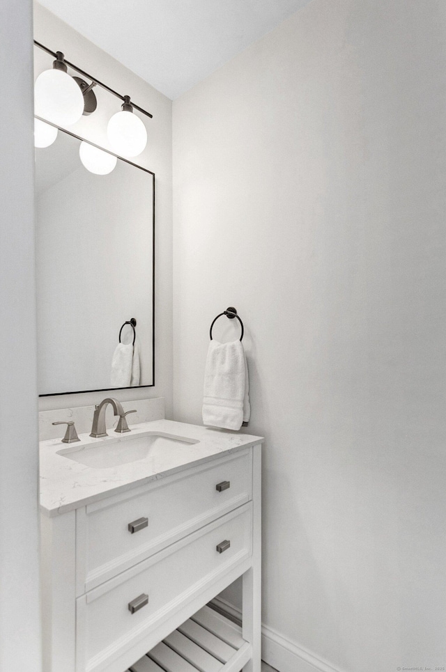 118 Grove St Apt 7, Stamford, CT 06901 - bathroom featuring vanity and baseboards