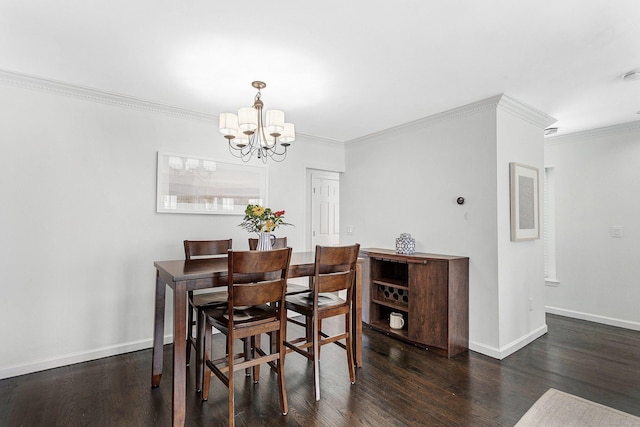 118 Grove St Apt 7, Stamford, CT 06901 - dining space featuring a chandelier, ornamental molding, and wood finished floors