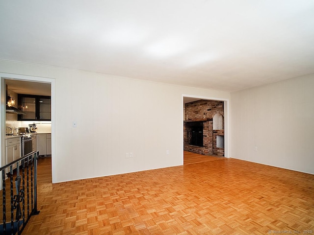 481 Gaylord Mountain Rd, Hamden, CT 06518 - living room with a brick fireplace
