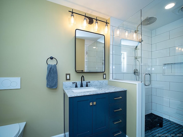 481 Gaylord Mountain Rd, Hamden, CT 06518 - full bath with a stall shower and vanity