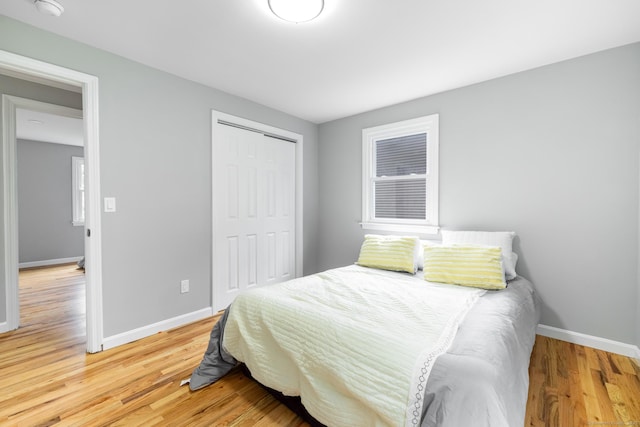 107 Meetinghouse Rdg, Meriden, CT 06450 - bedroom featuring a closet and light wood-style flooring