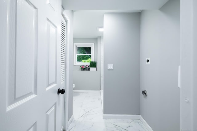 107 Meetinghouse Rdg, Meriden, CT 06450 - corridor with light marble finish flooring