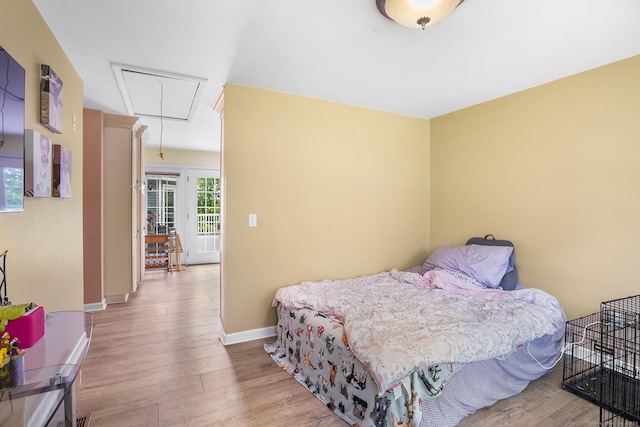 5 Evas Ter, Wolcott, CT 06716 - bedroom featuring attic access and wood finished floors