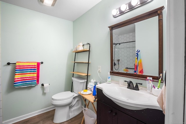 5 Evas Ter, Wolcott, CT 06716 - bathroom featuring vanity, wood finished floors, and a shower