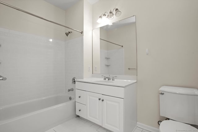 25 Adams Ave Unit 103, Stamford, CT 06902 - bathroom featuring shower / bathtub combination, vanity, and tile patterned floors