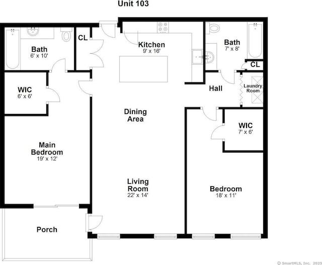 25 Adams Ave Unit 103, Stamford, CT 06902 - view of property floor plan