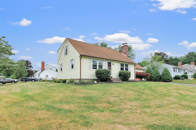 66 Bridgeport Ave, Bristol, CT 06010 - view of front of property featuring a chimney and a front lawn