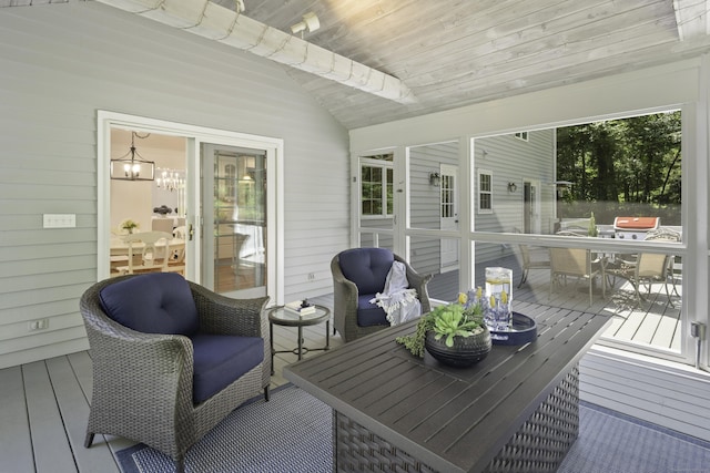 70 Fitch Ln, New Canaan, CT 06840 - deck featuring outdoor dining area