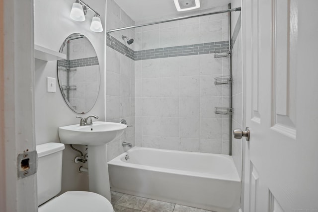 8 Rain Dance Cir, Naugatuck, CT 06770 - full bath with  shower combination and tile patterned floors