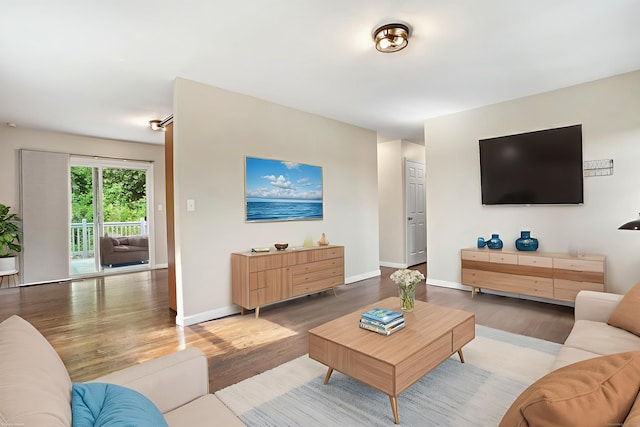 8 Rain Dance Cir, Naugatuck, CT 06770 - living room with wood finished floors and baseboards