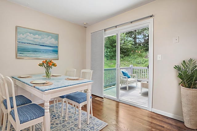 8 Rain Dance Cir, Naugatuck, CT 06770 - dining area featuring wood finished floors and baseboards