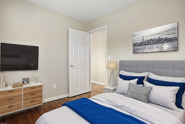 8 Rain Dance Cir, Naugatuck, CT 06770 - bedroom with baseboards and dark wood-style floors