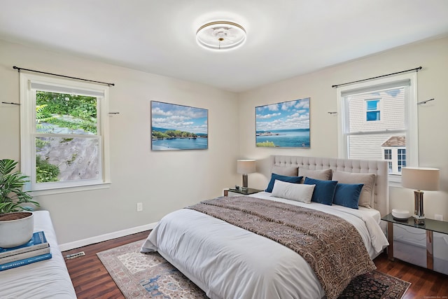 8 Rain Dance Cir, Naugatuck, CT 06770 - bedroom with dark wood-style floors and baseboards