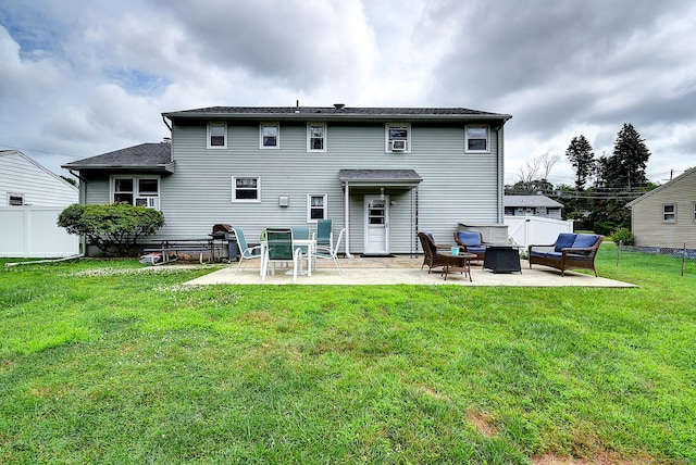 16 Kenwood Rd, Meriden, CT 06450 - rear view of property with a patio and a fire pit