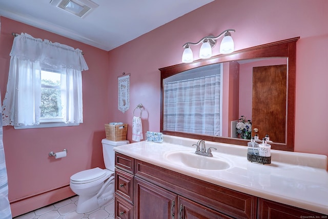 16 Kenwood Rd, Meriden, CT 06450 - bathroom with a baseboard heating unit, vanity, and a shower with shower curtain