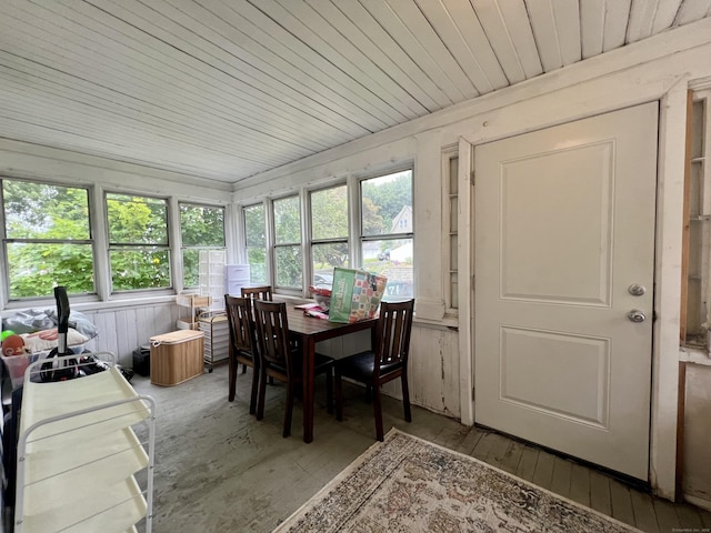 71 Forest Rd, West Haven, CT 06516 - sunroom with wooden ceiling and hardwood / wood-style flooring
