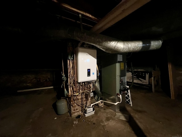 71 Forest Rd, West Haven, CT 06516 - utility room with tankless water heater