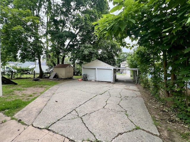 71 Forest Rd, West Haven, CT 06516 - detached garage featuring a shed
