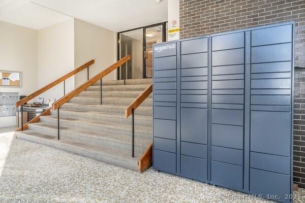 40 Owen St Apt E12, Hartford, CT 06105 - stairs featuring a package area