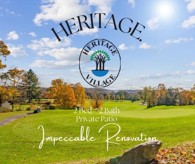 499 Heritage Vlg Unit B, Southbury, CT 06488 - community sign with a lawn and view of golf course