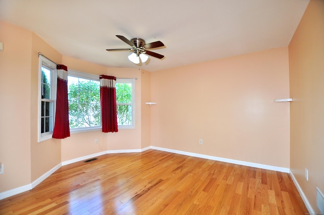 19 Windy Hill Ln Unit 19, Rocky Hill, CT 06067 - spare room with light wood-style floors and a ceiling fan