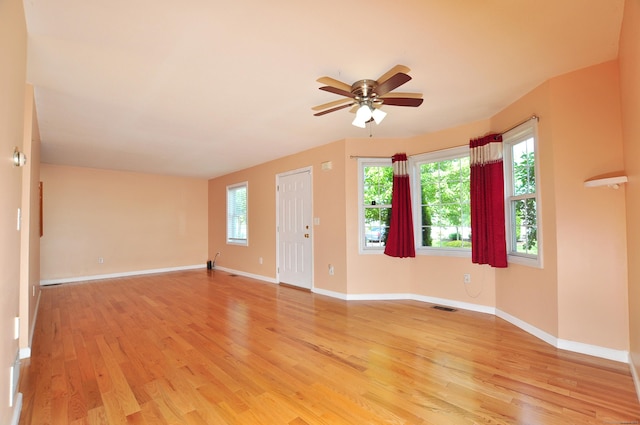 19 Windy Hill Ln Unit 19, Rocky Hill, CT 06067 - spare room with light wood-style floors and a ceiling fan