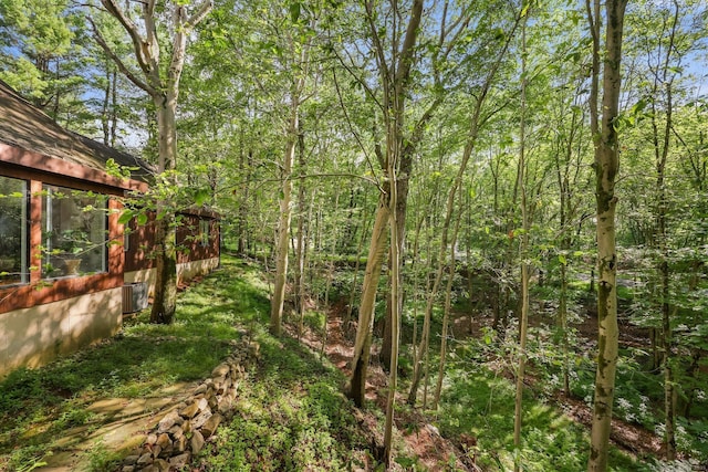 22 Blackberry Dr E, Stamford, CT 06903 - view of yard with a view of trees