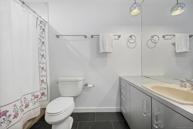 22 Blackberry Dr E, Stamford, CT 06903 - bathroom featuring vanity, tile patterned flooring, and a shower with curtain
