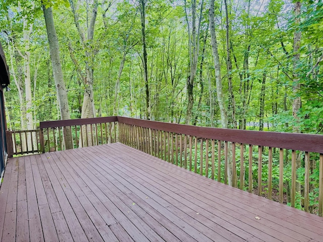22 Blackberry Dr E, Stamford, CT 06903 - wooden terrace featuring a forest view