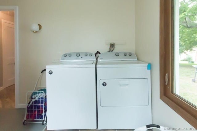 19 Garfield Rd, Bristol, CT 06010 - laundry area with washer and dryer and plenty of natural light