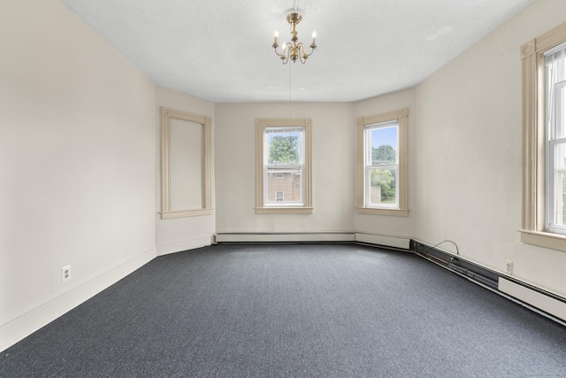 240 Washington St, New Britain, CT 06051 - carpeted empty room with a chandelier and baseboards