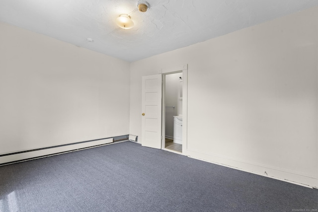 240 Washington St, New Britain, CT 06051 - carpeted empty room with baseboard heating and a smoke detector
