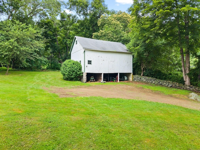 18 Cards Mill Rd, Columbia, CT 06237 - view of outdoor structure with dirt driveway