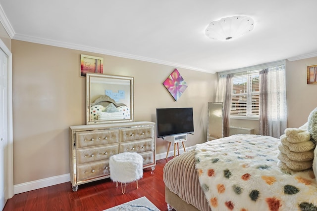 2370 N Ave Unit 5E, Bridgeport, CT 06604 - bedroom featuring ornamental molding and wood finished floors