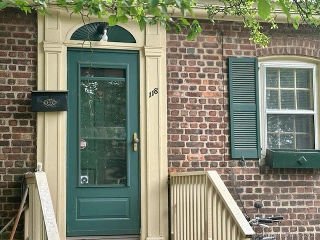 118 Sims St, Bridgeport, CT 06604 - view of exterior entry with brick siding
