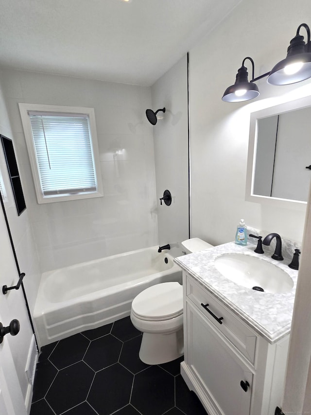 266 Cianci Rd, New Britain, CT 06053 - bathroom with vanity, shower / washtub combination, and tile patterned flooring