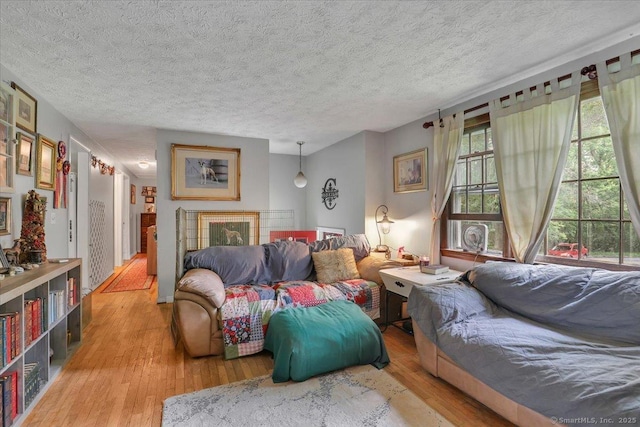 25 Ridgewood Rd, Willington, CT 06279 - living area with hardwood / wood-style flooring and a textured ceiling