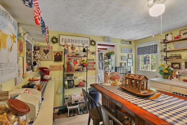 25 Ridgewood Rd, Willington, CT 06279 - dining room with a textured ceiling