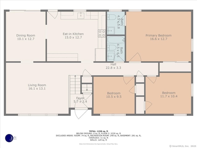 25 Ridgewood Rd, Willington, CT 06279 - view of floor plan / room layout