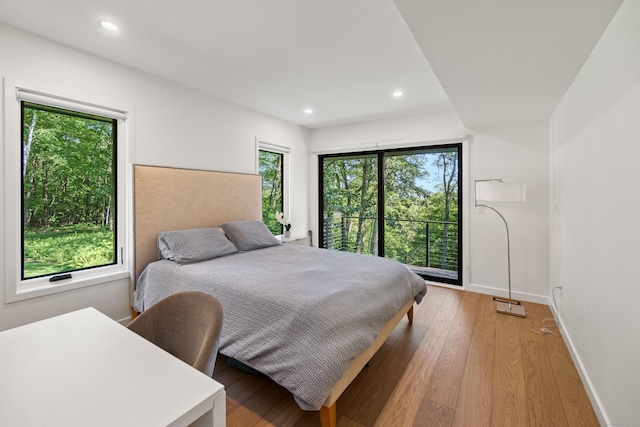 9 Overlook Dr, Salisbury, CT 06039 - bedroom with light wood-style flooring and recessed lighting