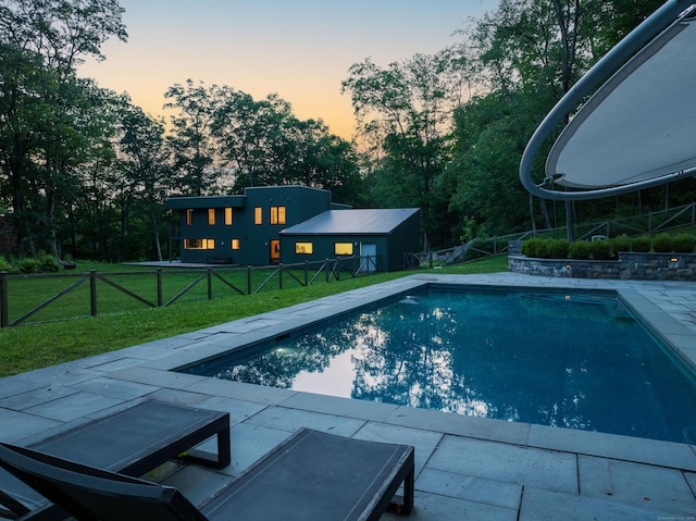 9 Overlook Dr, Salisbury, CT 06039 - swimming pool featuring view of wooded area and a patio area