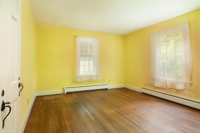 367 Norfolk Rd, North Canaan, CT 06024 - spare room with a baseboard heating unit and wood finished floors