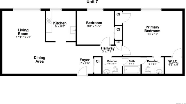 1060 New Haven Ave Apt 7, Milford, CT 06460 - view of floor plan / room layout