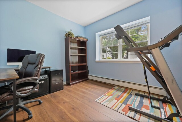 1060 New Haven Ave Apt 7, Milford, CT 06460 - office space featuring baseboard heating and wood finished floors