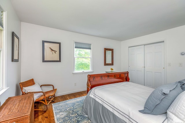 23 Bell Hill Rd, Washington, CT 06793 - bedroom featuring wood finished floors and a closet