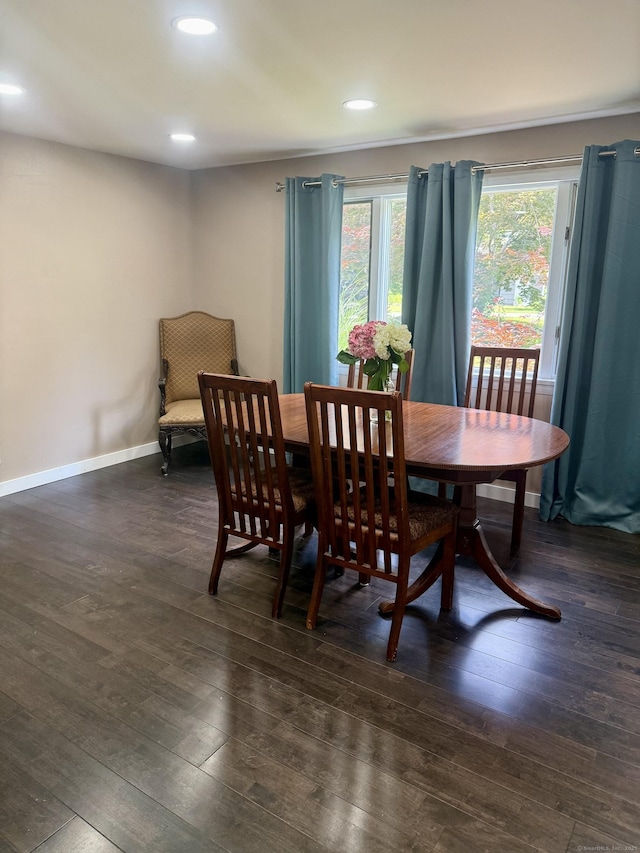 13 Myrna Dr, Marlborough, CT 06447 - dining room featuring dark wood finished floors and recessed lighting