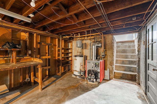6 French St, Bristol, CT 06010 - below grade area with water heater and a heating unit