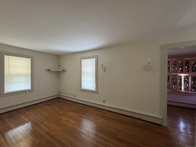 605 Laurel Hill Rd, Norwich, CT 06360 - unfurnished room featuring wood-type flooring and a baseboard radiator